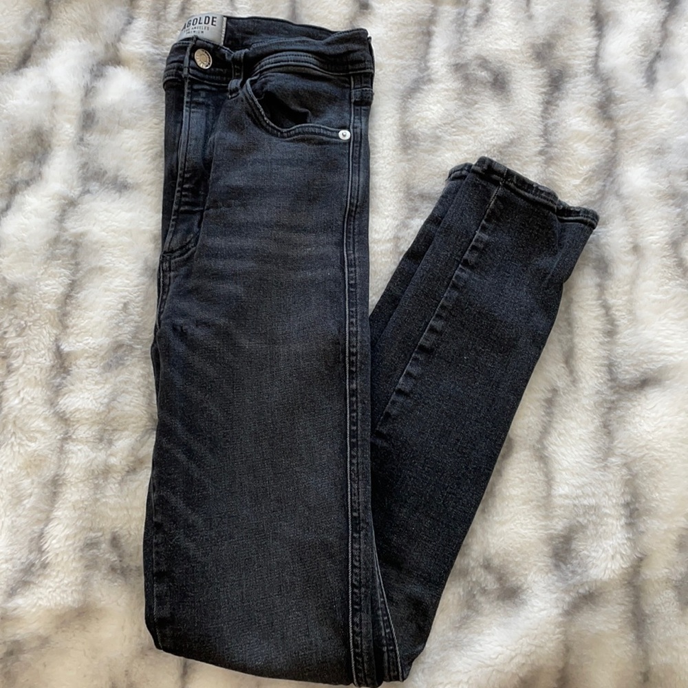 Agolde Dark Wash High Waisted Jeans Size 26